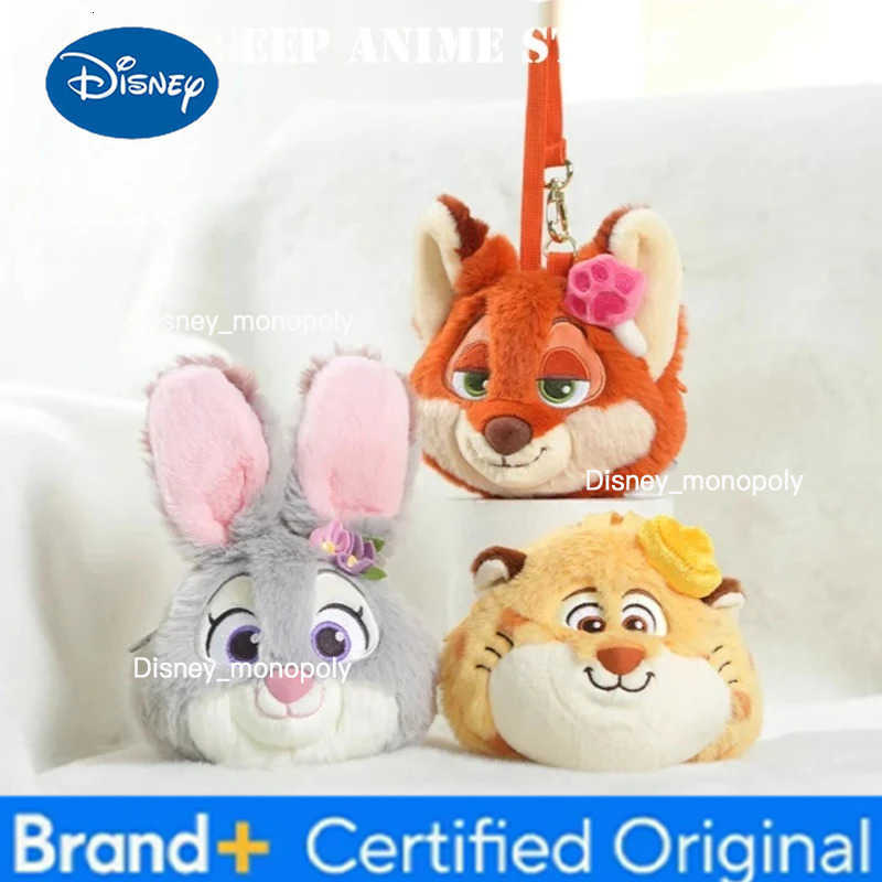 Disney Original Judy Plush Bag Cartoon Nick Figure Plush Coin Purse Cosplay Prop Childrens Christmas Gifts H251225
