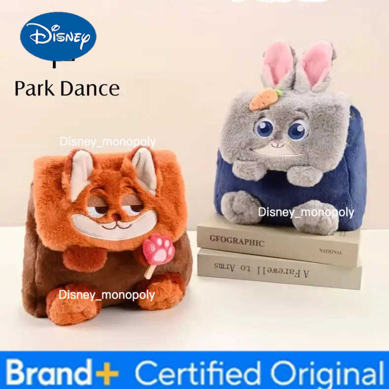 Disney Zootopia cute Judy Hopps backpack Nick Wilde cartoon plush shoulders package large capacity Travel go to work Girls Gift H251225