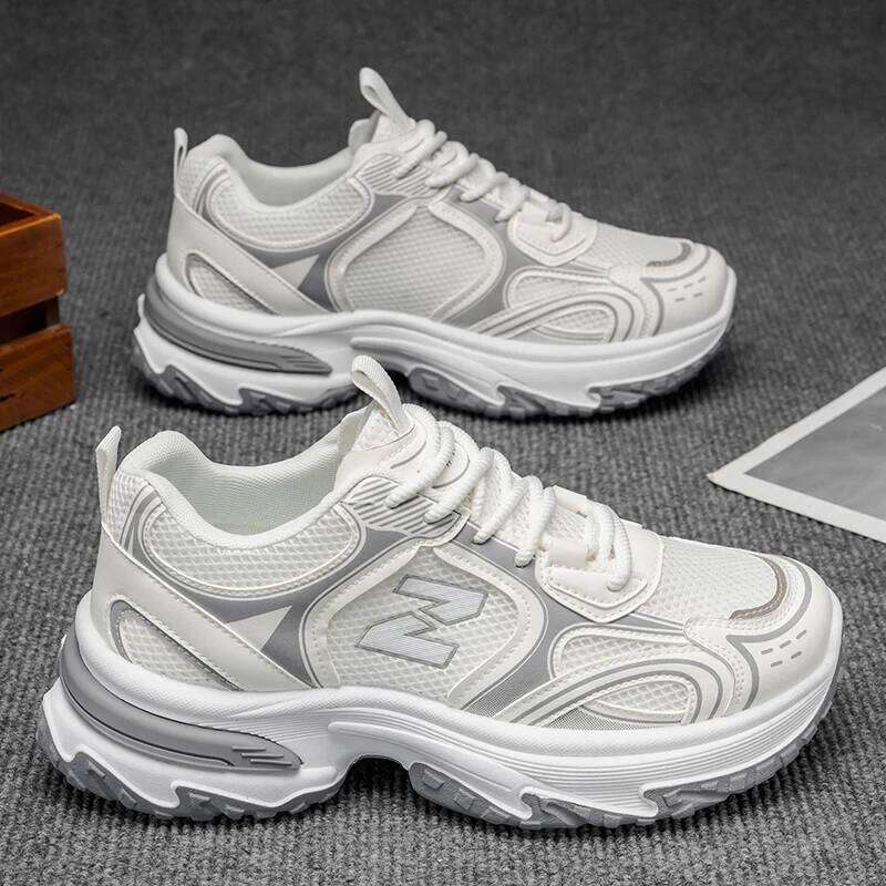 2025 New Thick Soled Height - Increasing Men's Sneakers Style Mesh Breathable Versatile Casual Shoes 25M1225