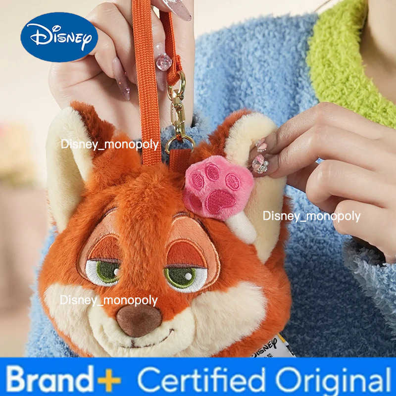 Disney Zootopia Judy Nick Benjamin Cute Soft Coin Purse Earphone Case Key Pouch Portable Storage Bag Holiday Birthday Gift H251225