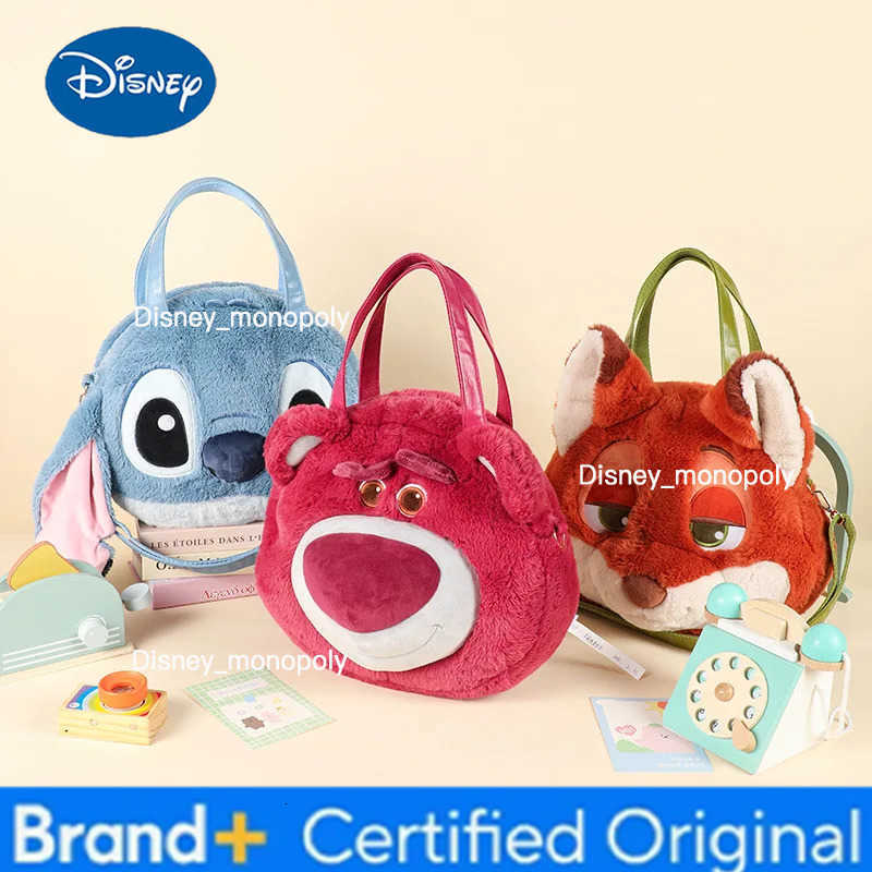 Disney Best-selling Judinik Stitch Strawberry Bear Mary Cat Plush Doll Shoulder Bag Large Face Bag Crossbody Bag H251225