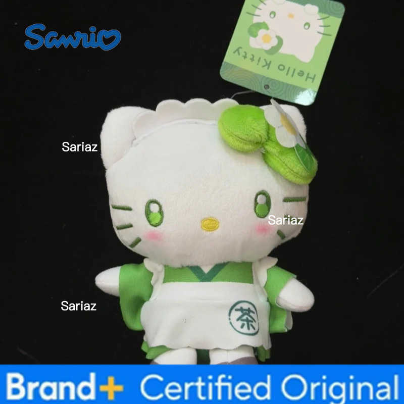 Sanrio New Hello Kitty Plush Keychain My Melody Matcha Maid Series Stuffed Backpack Pendant Kuromi Kawaii Keyring Bag Charm Gift H251225