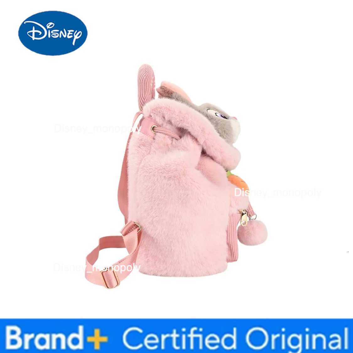 Disney Potdemiel Genuine Judith Nick Winter Language Plush Bag Cute Fashion Versatile Large Capacity Backpack GirlS Backpack H251225