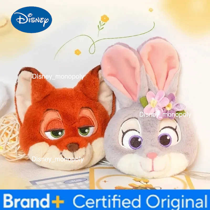 Disney Best-selling Cartoon Anime Cute Crazy Zootopia Autumn and Winter Plush Judy Nick Flower Hair Clip Set with A Girlish Ins Style H251225