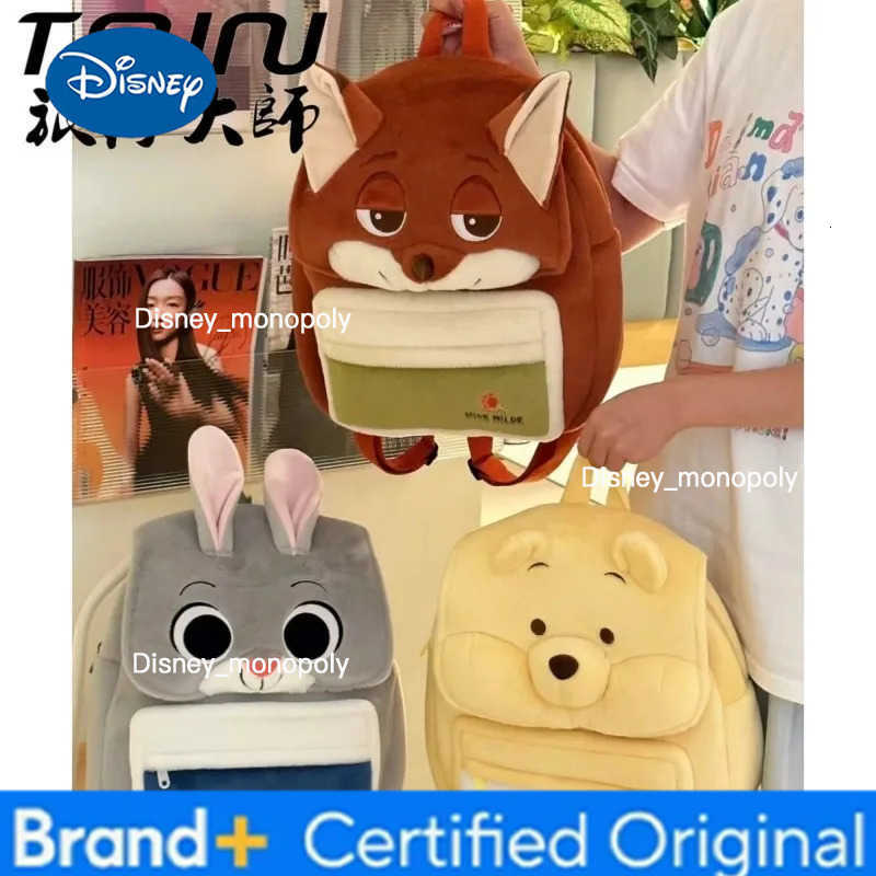 Disney New Zootopia Judy Nick Backpack Cartoon Cute Personality Creative Fashion Large Capacity Student Backpack holiday gift kawaii H251225