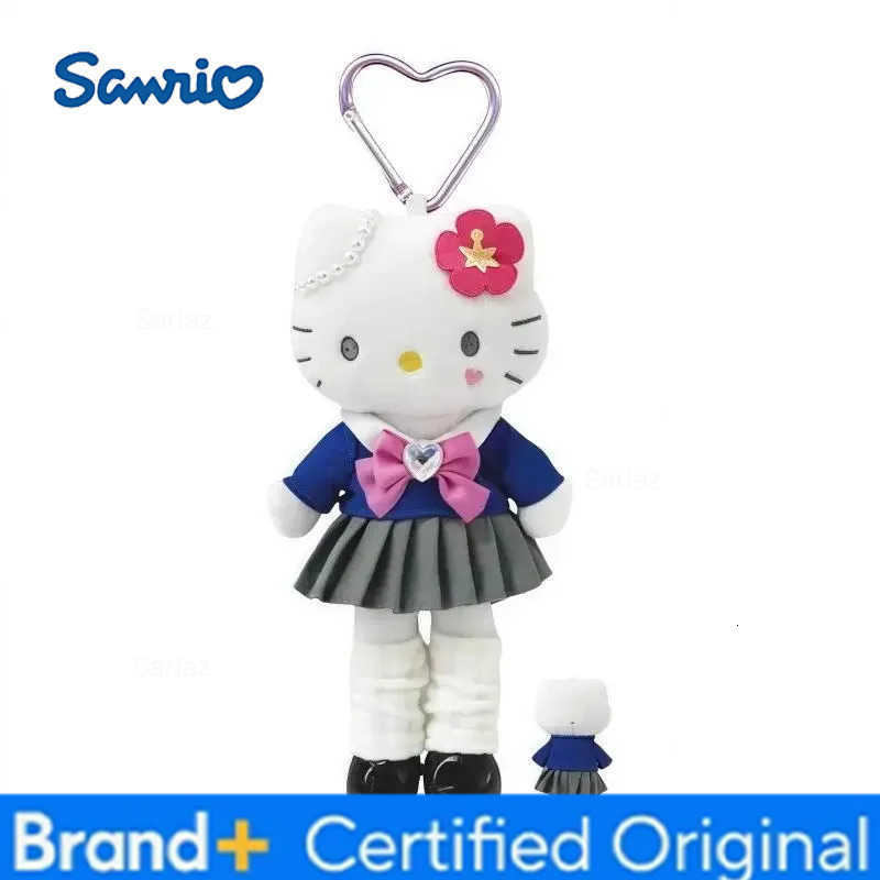Sanrio 15Cm Kawaii Long Legs Heisei Hot Girl Kitt cat Plush Keychain my melody Pendant Cartoon Doll Toy Bag Pendant Gift H251225