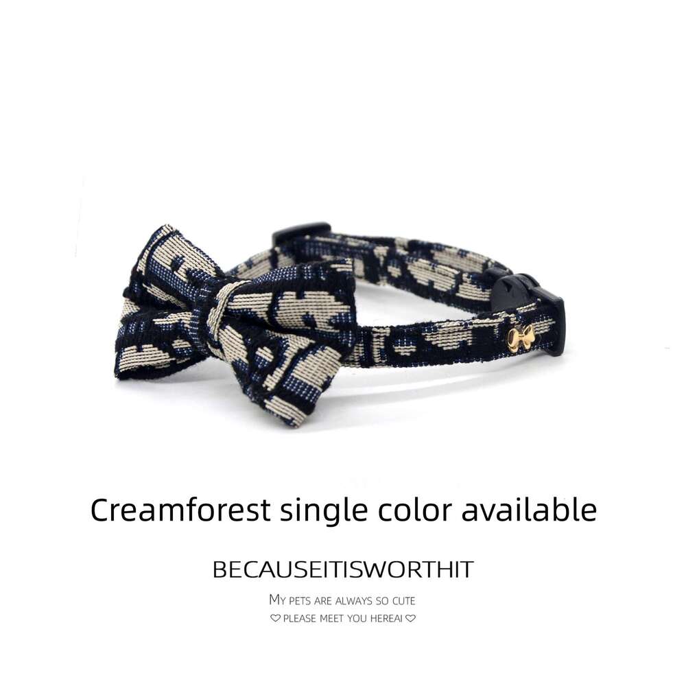 Pet Collar for Cats and Small Dogs, Cute, Thick, Safe Buckle, Handheld Rope, Bowknot, Simple, Fashionable, Dirt-Resistant