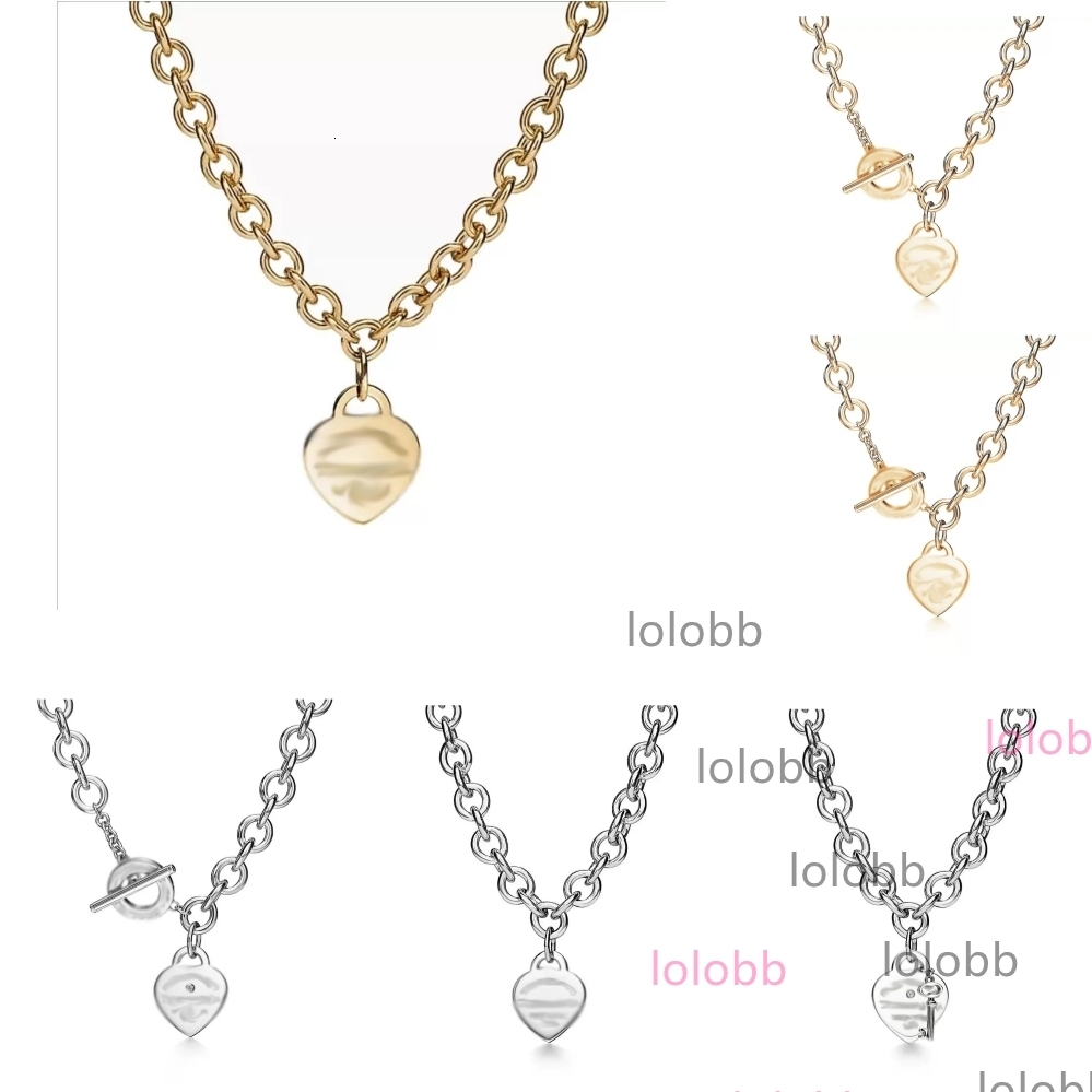 tiffamy and co tiffanyx tiffanies Necklace designer necklace luxury jewelry designer women for Pendant Necklaces metal diamonds love thin letter charm neckla DG6K