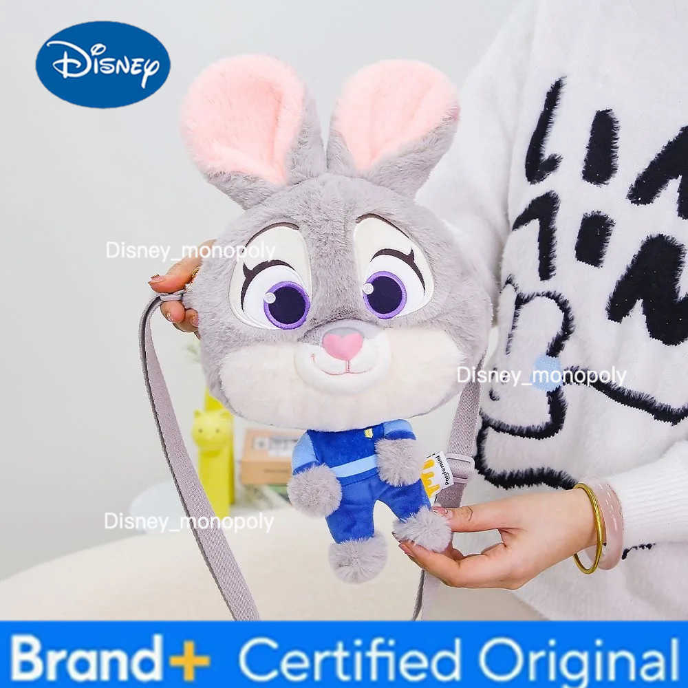 Disney Zootopia Judy Nick Plush Toy Adorable Face Large Capacity Shoulder Bag Full Body Design Big Head Character Design Gift H251225