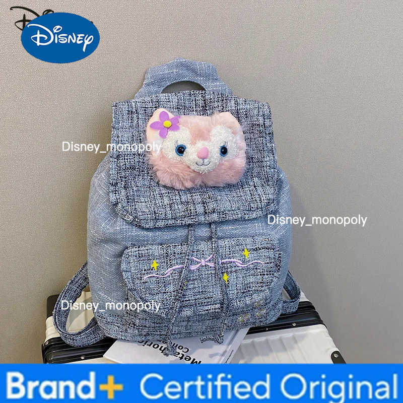 Disney New 3D Doll Backpack Fashionable High Quality Student Backpack Cartoon Lightweight Large Capacity Girl Travel Backpack H251225