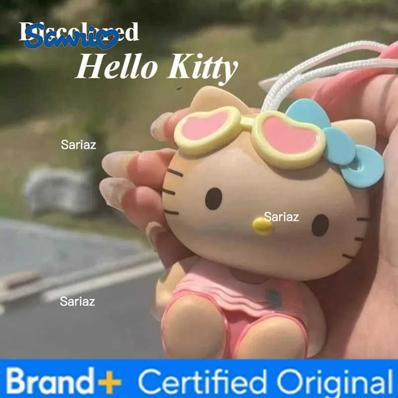 Sanrio Hello Kitty Keychain Toys Kawaii Will Tan Temperature Color Change Anime Bag Hanger Cartoon Charm Pendant Decoration Gift H251225