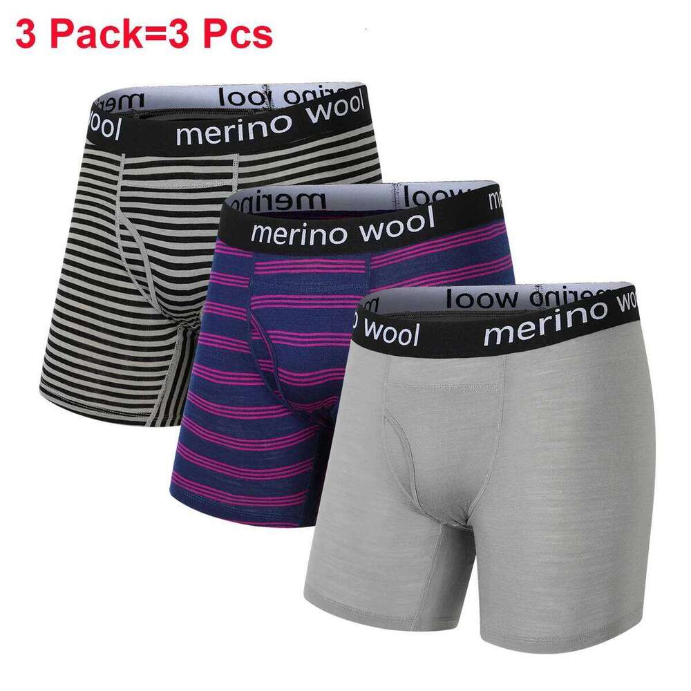 Mens Underwear Briefs 100% Wool Base Layer for Men Merino Boxer Soft Comfy Breathable Moisture Wicking X251225