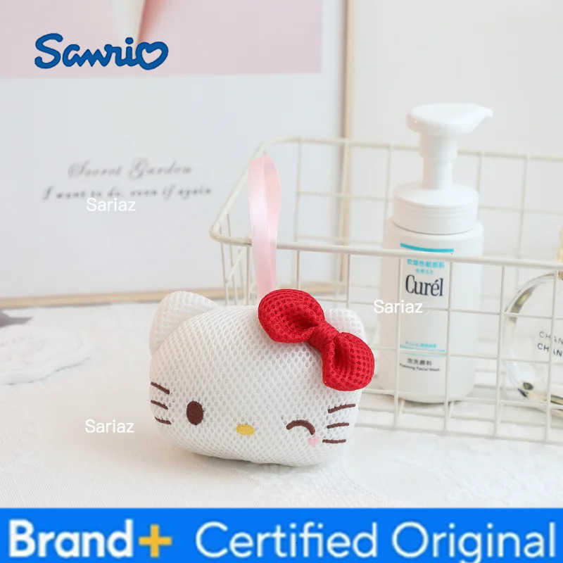 Sanrio Hangyodon Shower Mesh Foaming Sponge Soft Body Scrub Exfoliating Back Brush Skin Cleaner Bath Bubble Ball Bathing Toiletries H251225