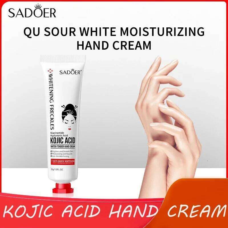 Kojic Acid Anti-wrinkle Hand Cream Skin Soften Nourish Anti-drying Whitening Moisturizing Korean SkinCare Cracked Repair Product X251225