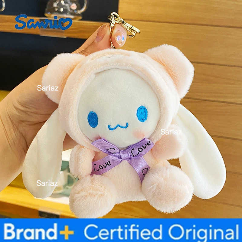 Sanrio Plush Keychain Toy Doll Kawaii Hello Kitty Melody Cinnamoroll Cartoon Backpack Pendant Decoration Birthday Gift For Girl H251225