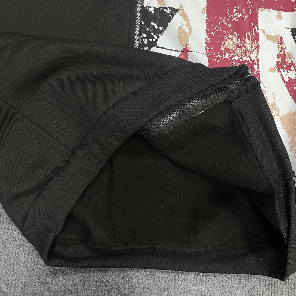 Retro Y2K Ins Fur Collar Printed Zipper Sweatshirt Long Sleeved Pullover Hoodie Street Trend Casual Jacket 251225