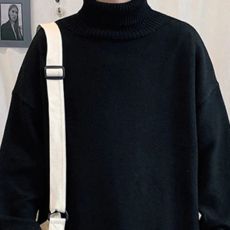 Oversize Pullover Man Loose Fit Autumnr and Winter Knitted Sweaters for Men Jumpers Korean Clothes Top Original Knitwear 251225