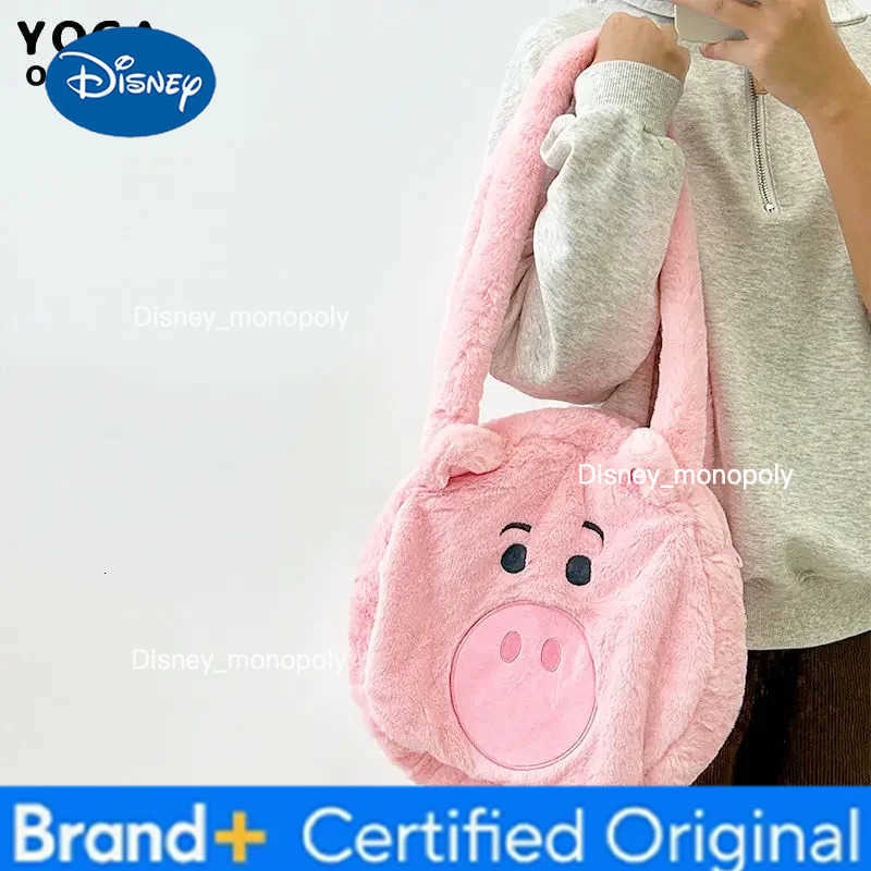 Disney Toy Story Buzz Lightyear Ham Pig Green Dinosaur Womens Plush Shoulder Bag Cute Anime Cartoon Handbag Crossbody Bag H251225