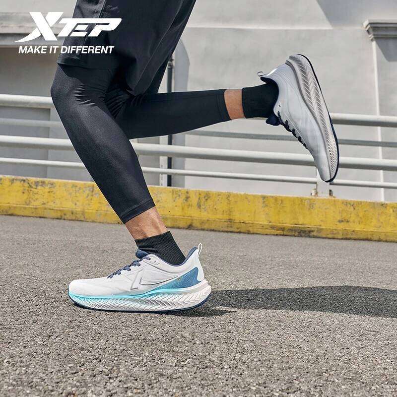 Xtep Running Shoe For Men Breathable Lightweight Comfortable Shock Absorption Wear-Resistant Rebound Soft Sneakers 875419110012 X251225
