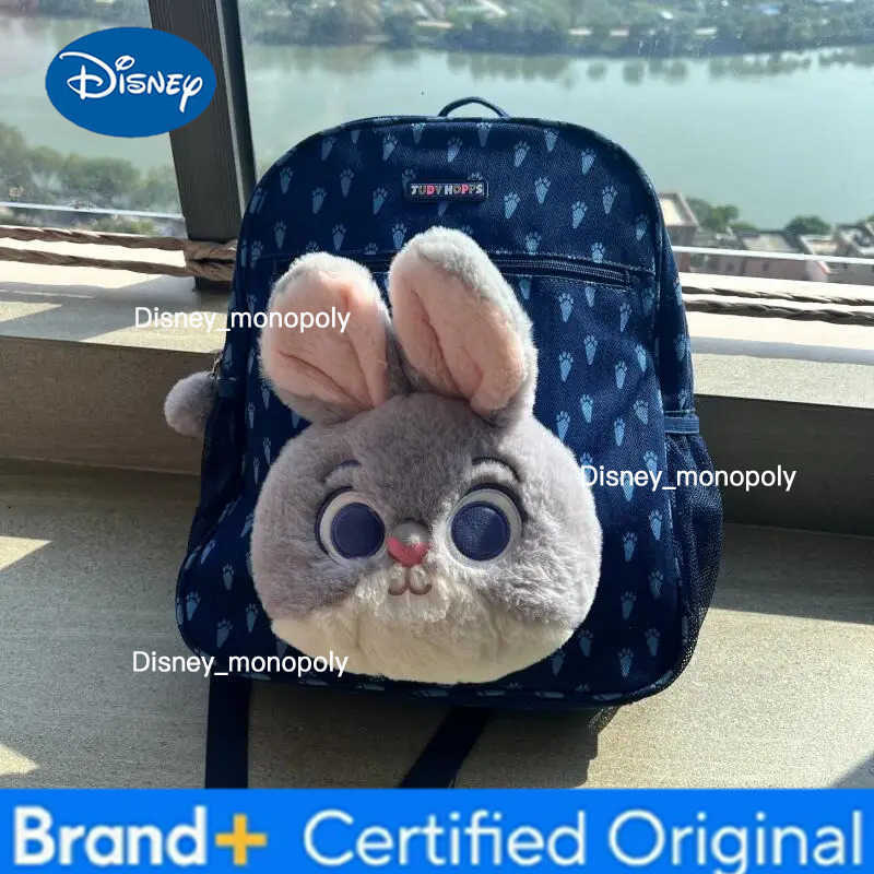 Disney New Nick Judy Backpack Kawaii Cartoon Crazy Animal City Judy Nick Plush Toy Student Print Backpack Girl Gift H251225