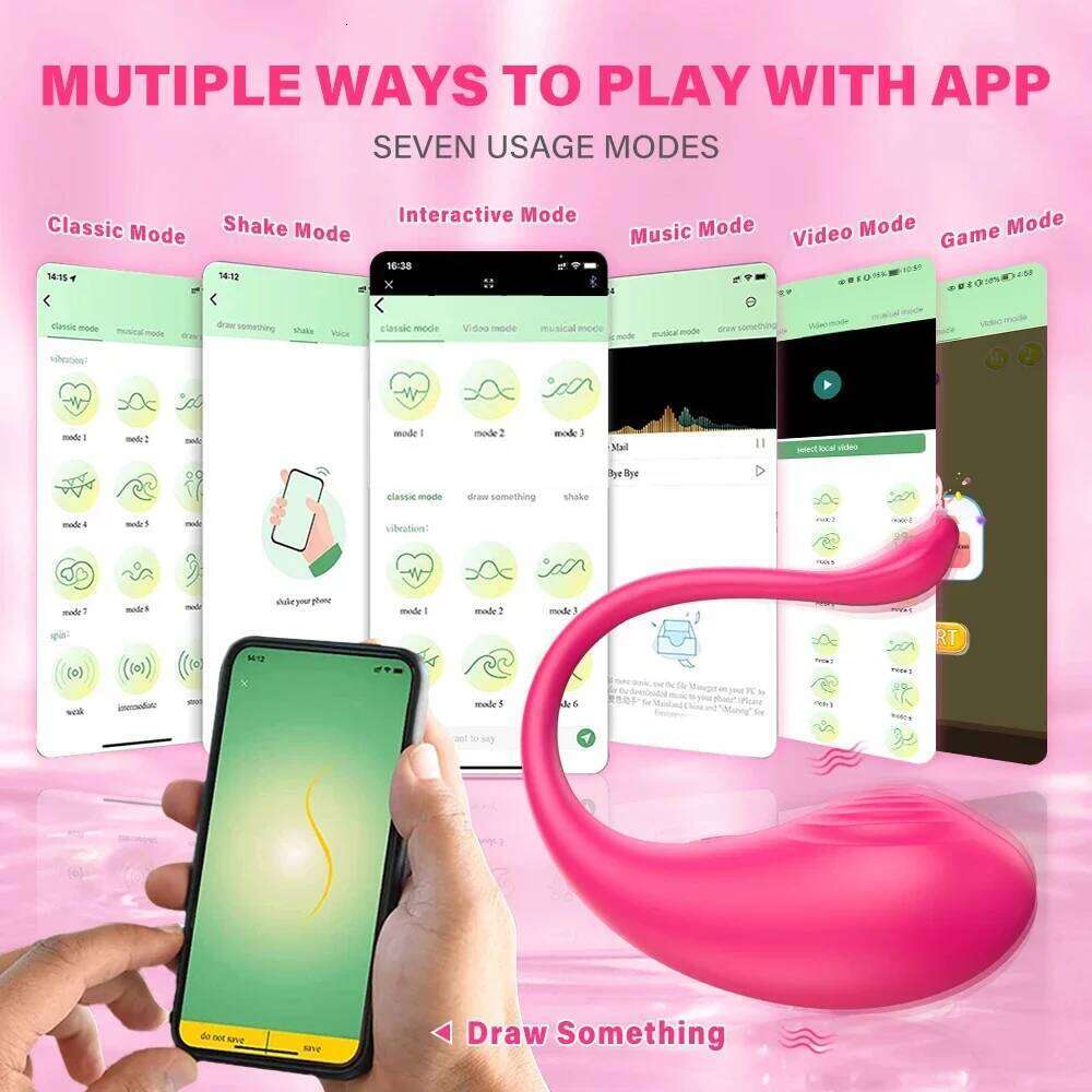 APP Bluetooth Control Vibrator Female Clitoris Stimulator Wearable G Spot Massager Vibrating Egg for Adult Women Sex Toy 25L1225