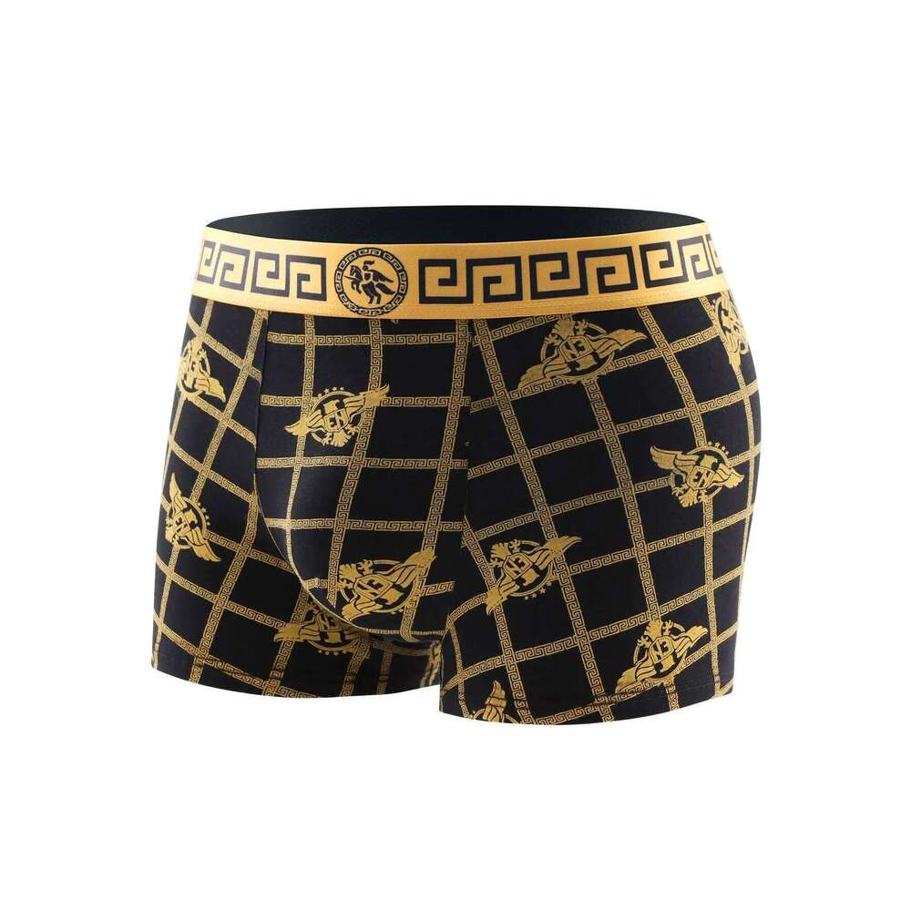 8 Piece Underwear Set Soft Comfortable High Quality Boxer Briefs Panties Black Gold Domineering Selling Men's Pants X251225