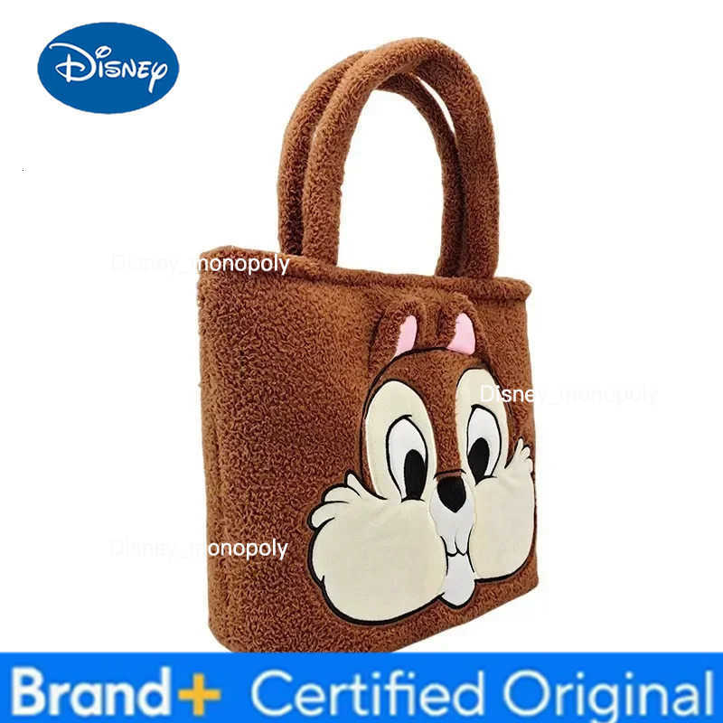 Disney Chip Dale Women Bags Plush Wallets Cartoon Cards Keys Purse Crossbody Shoulder Strap Handbag Female Storage Bags Gift H251225
