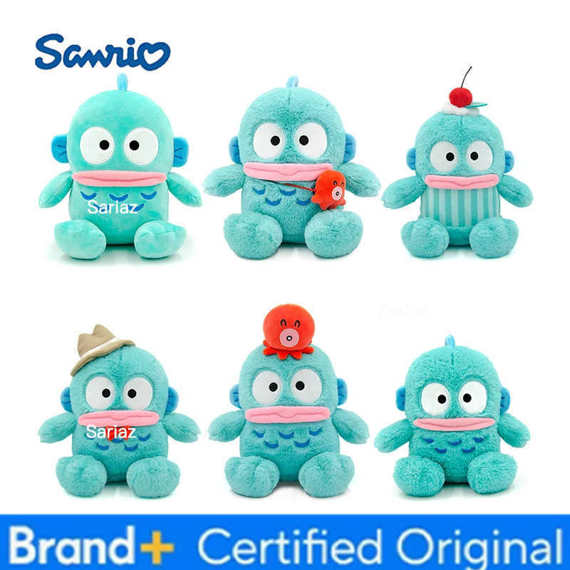 Sanrio Genuine Anime Cartoon Hangyodon Series Cute Fashion Boutique Doll Stuffed Pillow Birthday Doll Childrens Toys Plush Dolls Gifts H251225