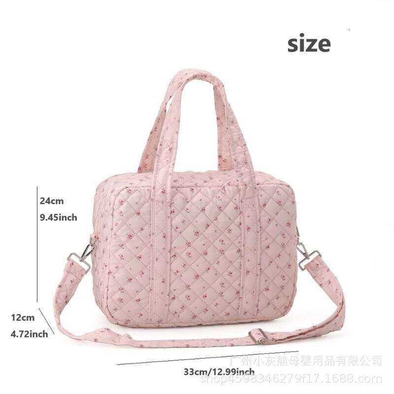 Large Capacity Floral Mommy Portable Travel Bag, Maternity Multifunctional Crossbody Storage Bag X251225