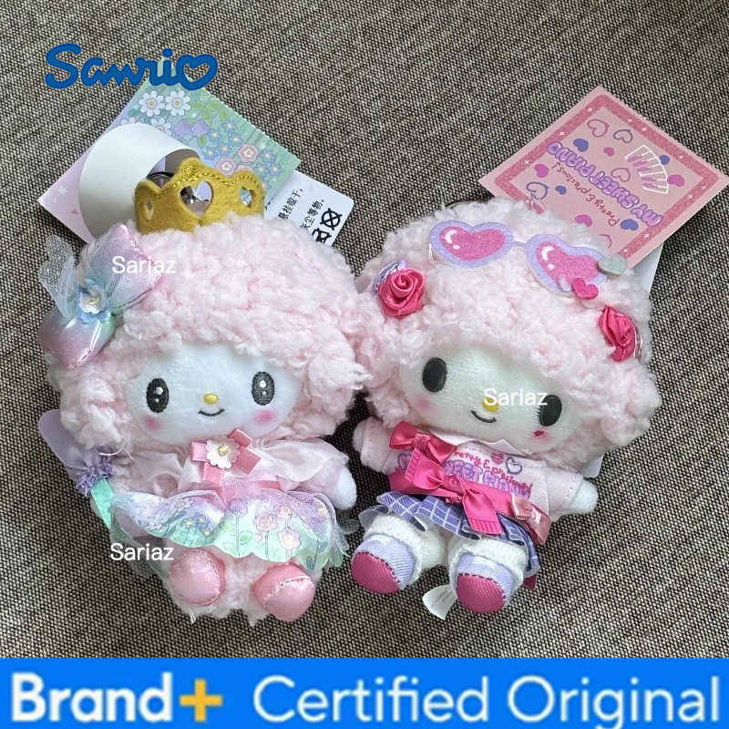Sanrio New Flower Fairy Series Hello Kitty Plush Toy Keychain My Sweet Piano Blossom Stuffed Backpack Accessory Kawaii Gifts H251225