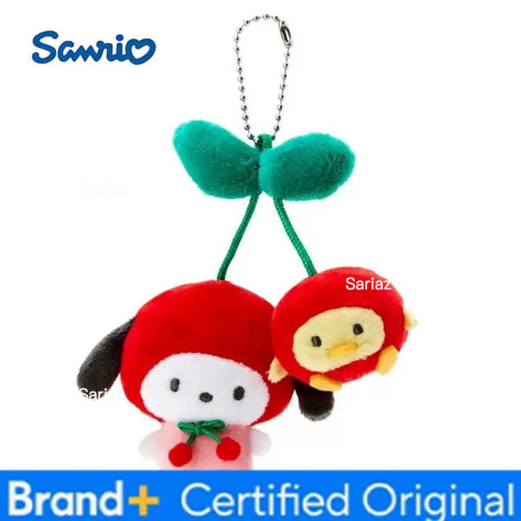 Sanrio Kawaii Cherry My Sweet Piano Hello Kitty Pachacco Plush Toy Keychain Brooch Backpack Pendant Decoration Girl HolidayGift H251225