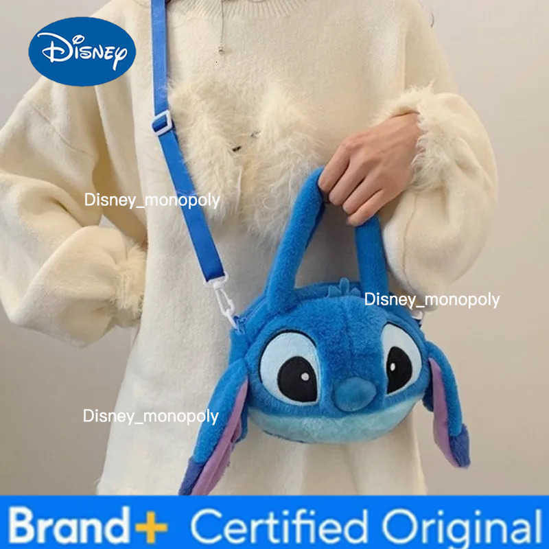 Disney New Lilo Stitch Plush Toys Kawaii Plush Messenger Bag Girl Handbag Anime Stuffed Toys Children Cartoon Plushie Soft Bag H251225