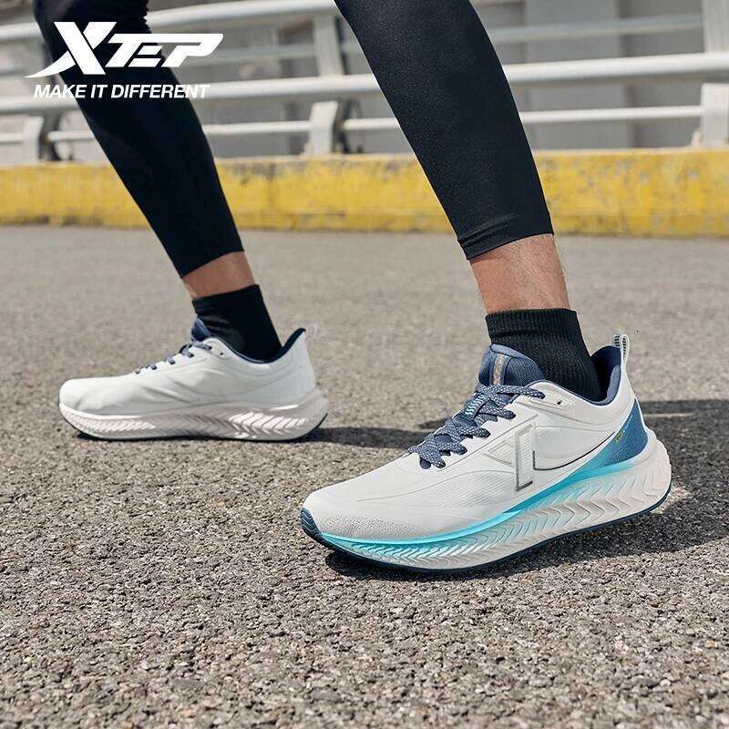 Xtep Running Shoe For Men Breathable Lightweight Comfortable Shock Absorption Wear-Resistant Rebound Soft Sneakers 875419110012 X251225