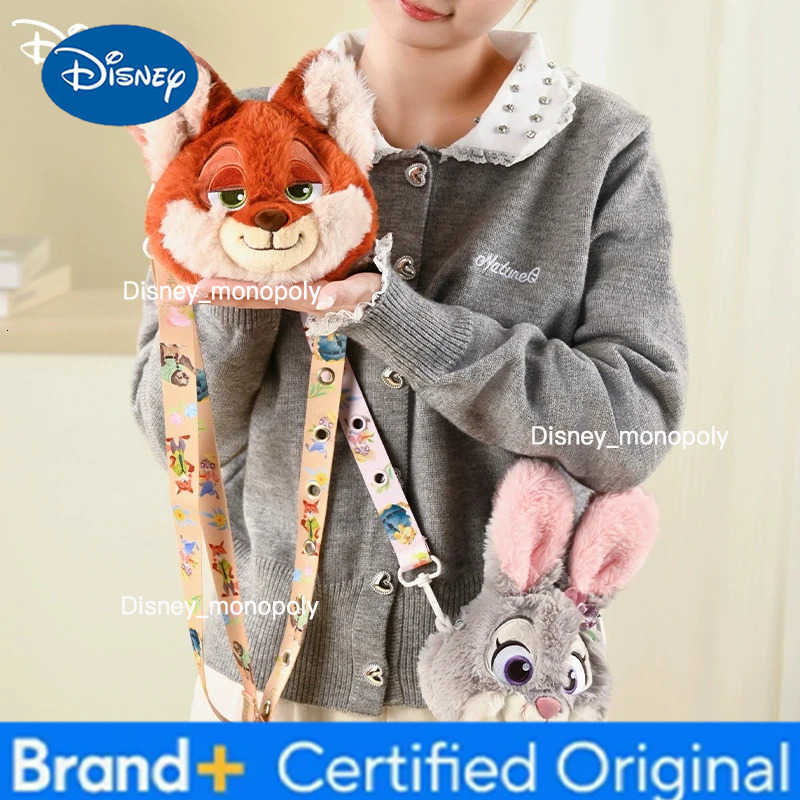 Disney Zootopia plush toy Nick Wilde cute cartoon doll crossbody bag Judith Laverne Hopps large capacity birthday Christmas gift H251225