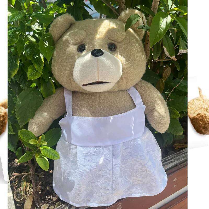 43cm 10 movie teddy bear Ted 2 doll toy apron soft plush as a Christmas birthday gift for good friends X251225