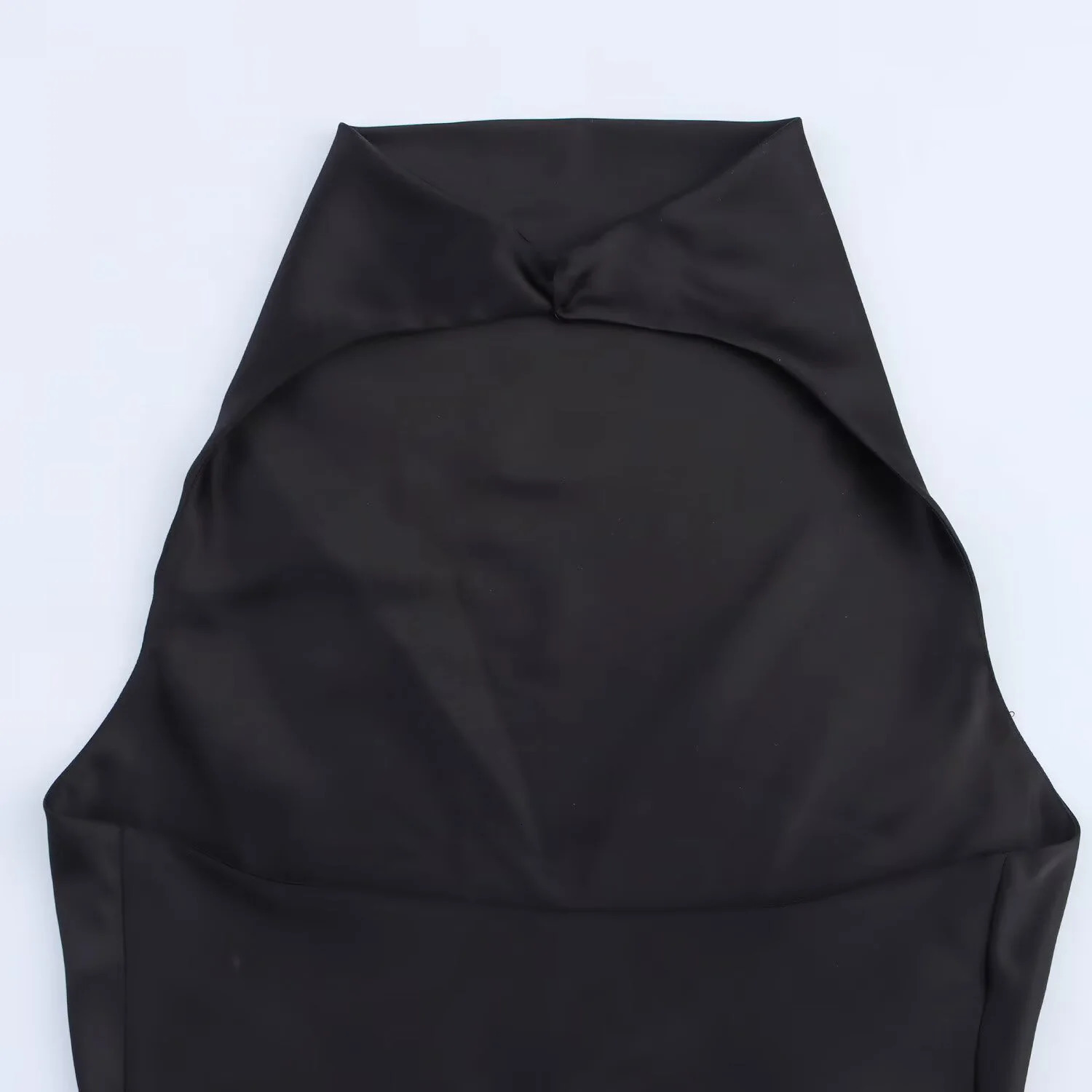 2025 Summer Womens Clothing Simple Temperament Fashionable And Sexy Backless Silk Satin Texture Hanging Neck Dress 251225