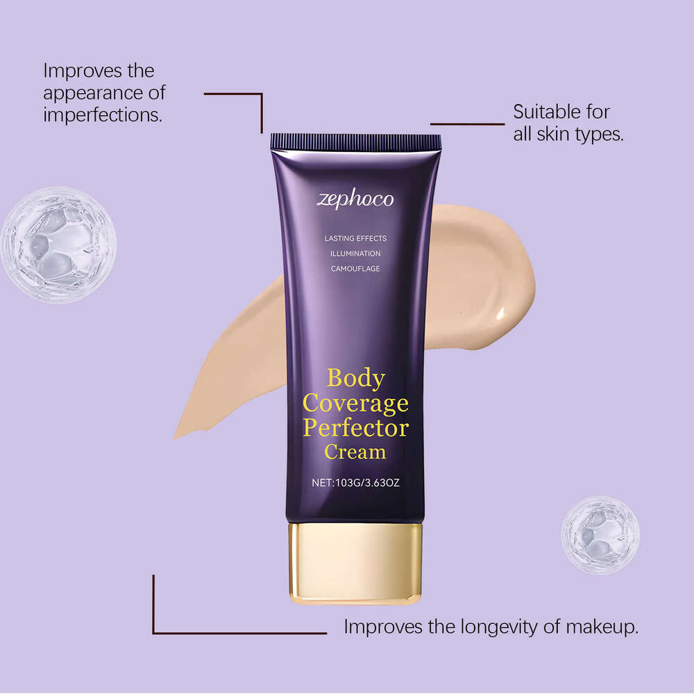 zephoco Color Concealer Face and Body Universal Natural Skin-Friendly Delicate Hydrating Lightweight Moisturizing
