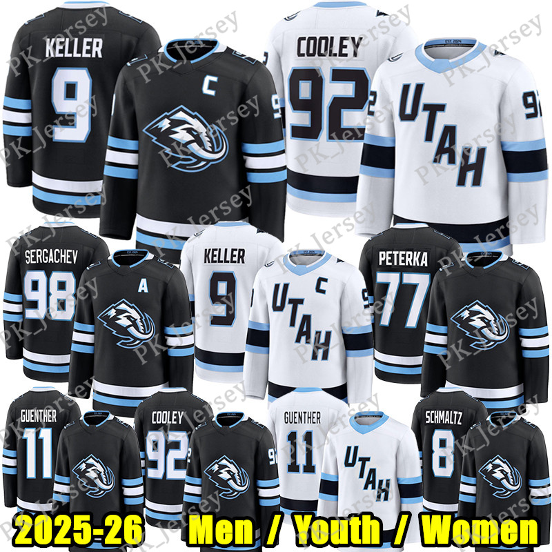 2025-26 Season Utahs Mammoth Hockey Jersey Clayton Keller Logan Cooley Mikhail Sergachev Guenther JJ Peterka Tij Iginla Liam OBrien Hayton Karel Vejmelka jerseys