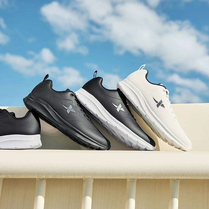 Xtep Running For Men 2024 Winter Leather Waterproof Sports Shoes Cushioning Wear-Resistant Jogging Sneakers 876419110051 X251225