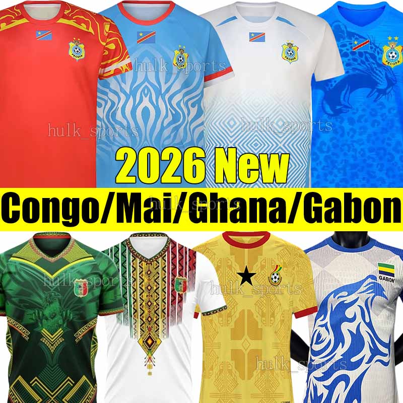 4XL 2026 Mali Congo Ghana Gabon Soccer Jerseys 25/26 Africa KAMORY DOUMBIA D.NENE DOUMBIA SINAYOKO SYLLA CAMARA COULIBALY SANGARE NIAKATE FOFANA Football Shirt