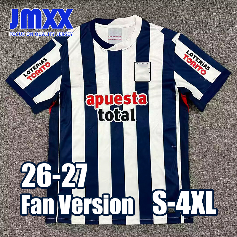 XXXL 4XL JMXX 26 27 Alianza Lima Soccer Jerseys Home Away Third Special Mens Uniforms Jersey Man Football Man Shirt 2026 2027 Fan Version