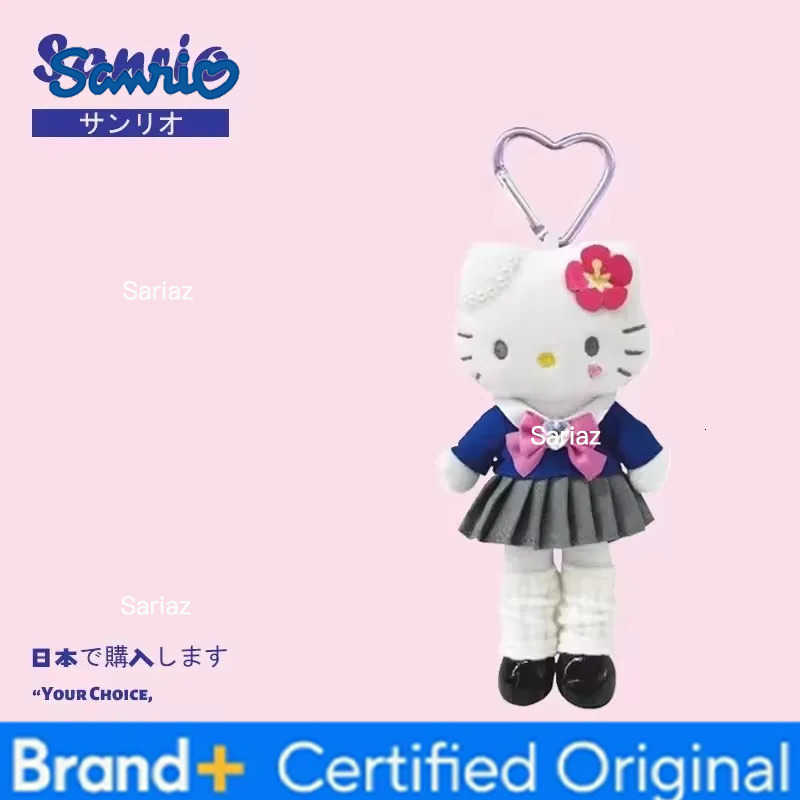 Sanrio 16cm Long legs Fashion Hello Kitty Plush Toy Anime Stuffed Animals Keychains Small Pendant Backpack Hangings For Kids H251225