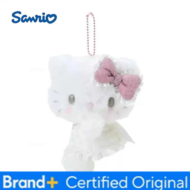 Sanrio Hot Hello Kitty Angel Demon Series Plush Pendant Bag Decoration Essential Keychain Pendant Doll Girls Xmas Birthday Gifts H251225