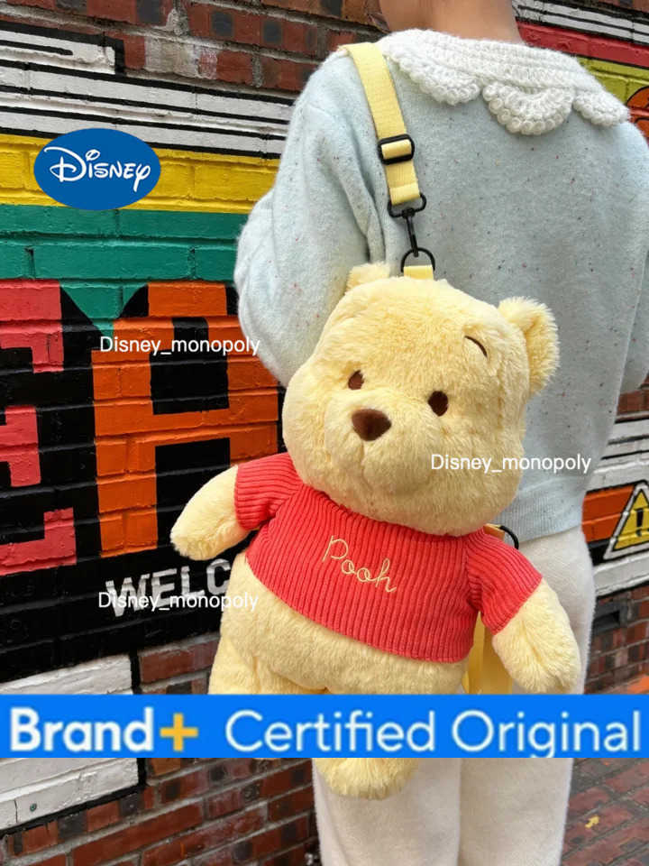 Disney Genuine Cute Kawaii Donald Duck Plush Backpack Doll Winnie The Pooh Judy Nick Lotso Cartoon Figure Bag Anime Peripheral Toy H251225