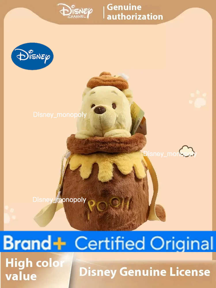 Disney Cute Winnie The Pooh WomenS Handbag Cartoon Plush Doll Toys Crossbody Bag Kawaii Stuffed Toy Set Girls Christmas Gifts H251225