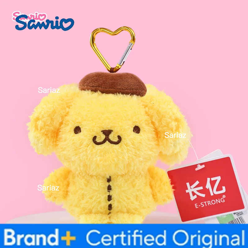 Sanrio Hello Kitty Melody Cinnamoroll Keroppi Badbadtz-Maru Stuffed Toys Pendant Plush Toys Keyring Anime Keychain Birthday Gift H251225