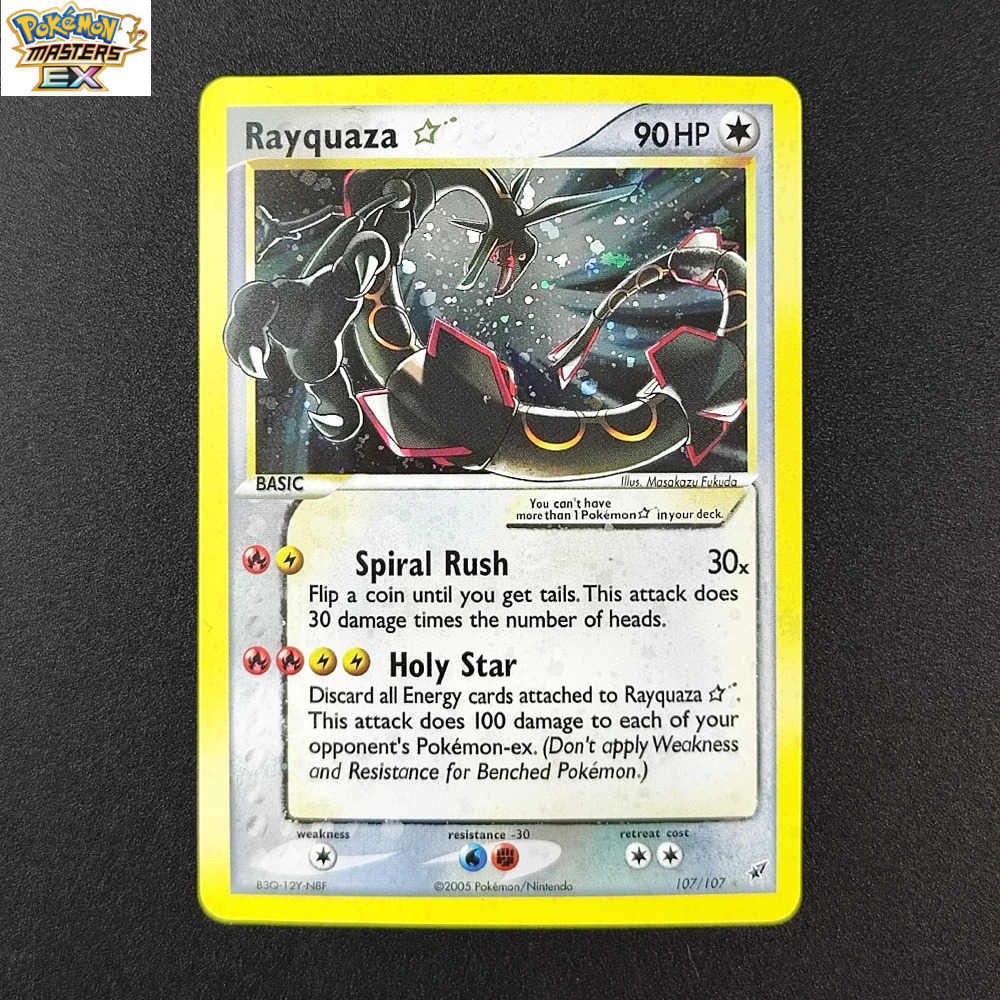 DIY Proxy PTCG English Umbreon Charizard Rayquaza Lugia Mewtwo Pikachu Torchic Espeon Gold Star Hobby Collection Flash Card Toy L251225G2JQ