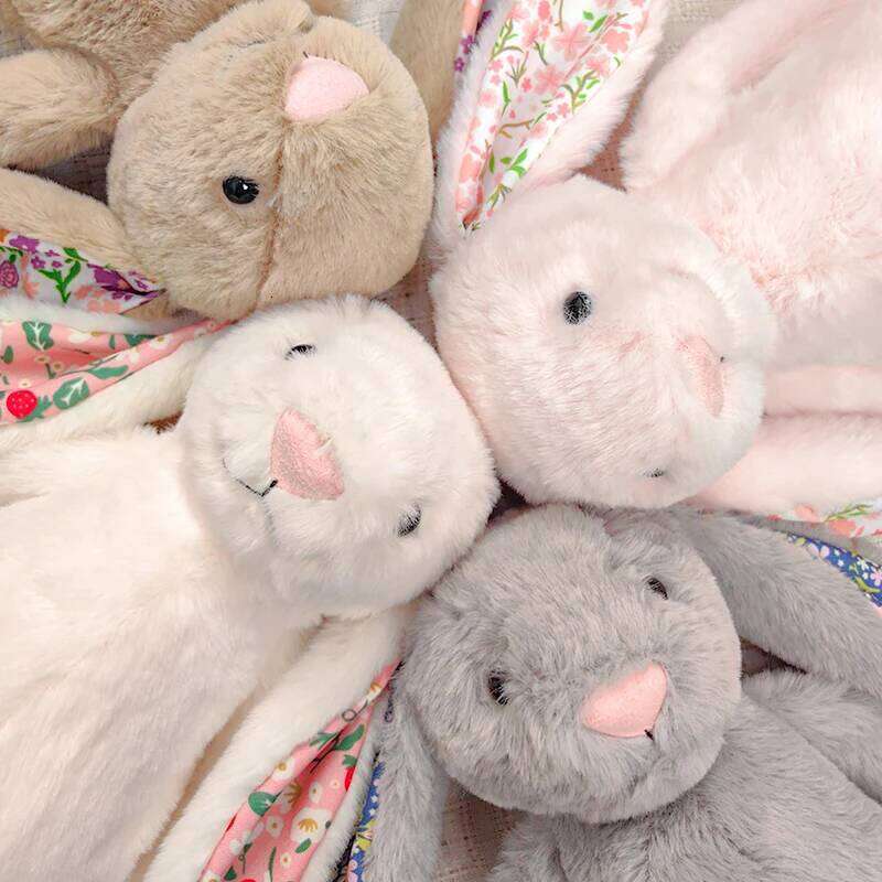 Bonnie Rabbit Floral Ears Plush Toy Stuffed Doll Kawaii Soft Sofa Cushion Kids Birthday Gift Room Decor X251225