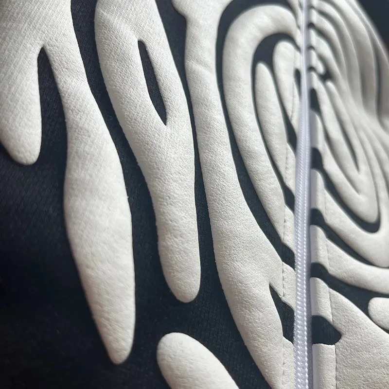 Y2k Zip Hoodie Irregular pattern goth Punk Sweatshirt Men hoodies Sport Coat Pullover Gothic Long Sleeve Oversized hoodie Jacket 251225