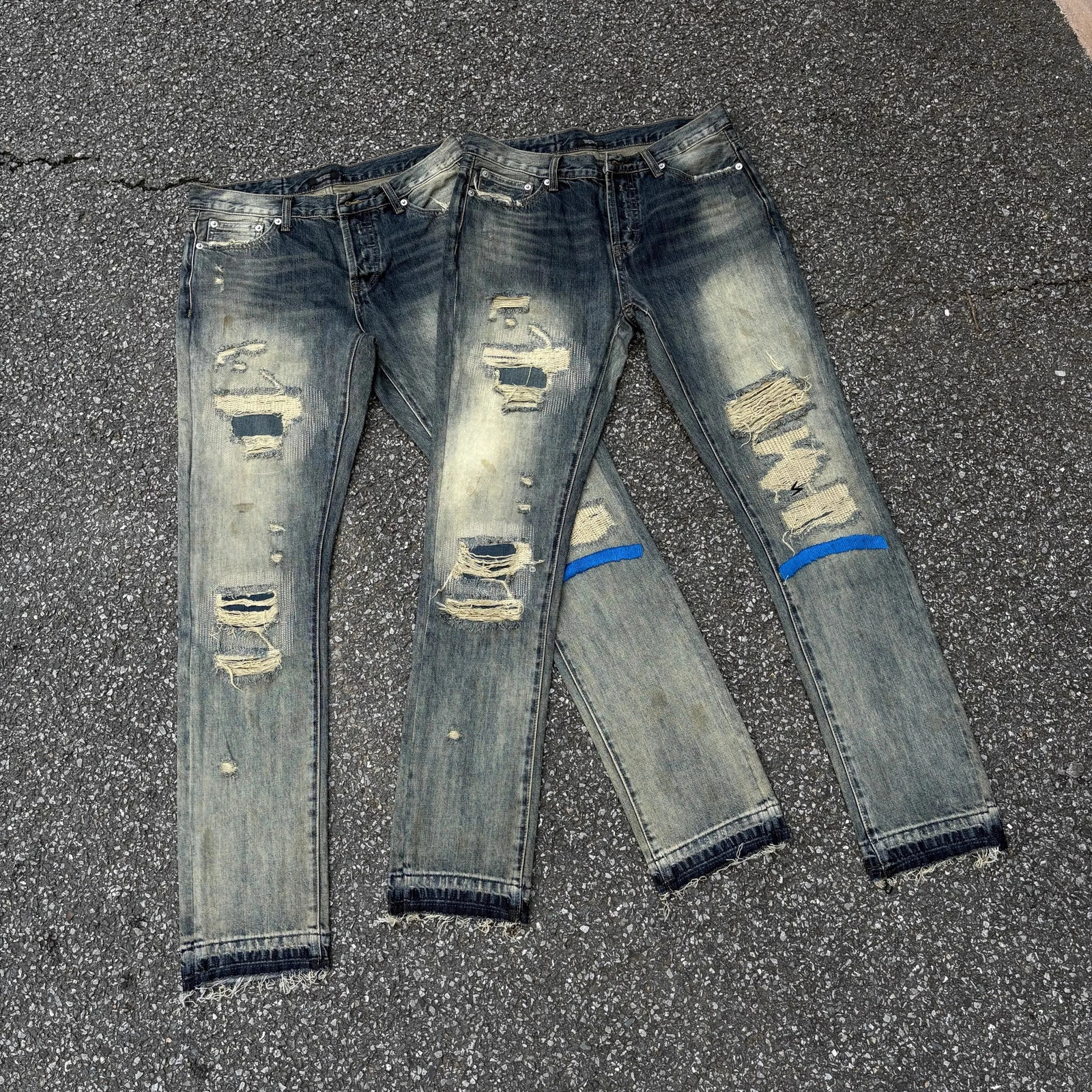 Undercover Washed Thunderbolt Fit Straight PANT Jeans Cotton Denim Pants Comfort Casual Size 1 2 3 E137 251218